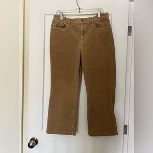 Vintage Y2k Ralph Lauren Lauren Jeans Co. Cropped Tan Cords